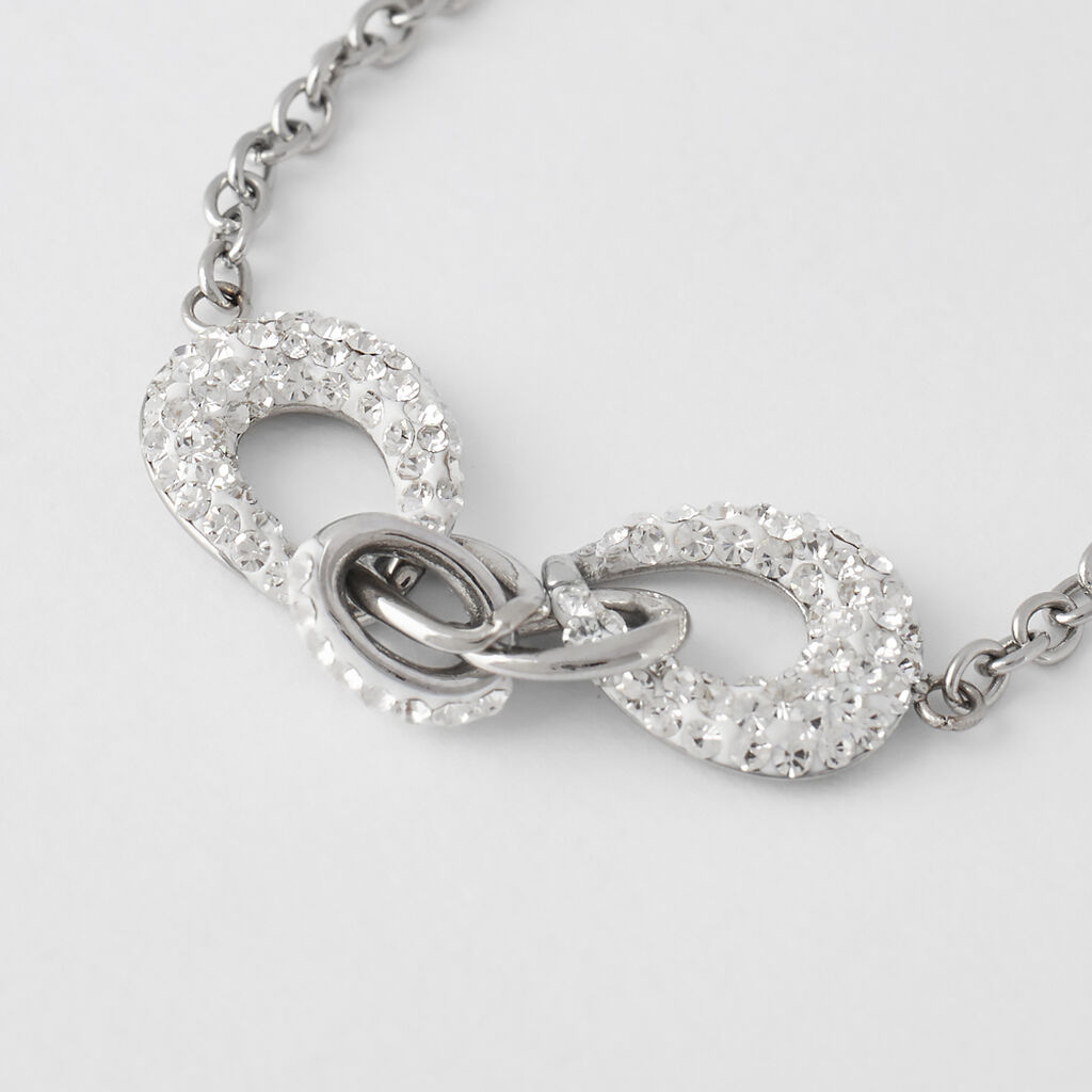 Bracciale Aura Acciaio Cristallo