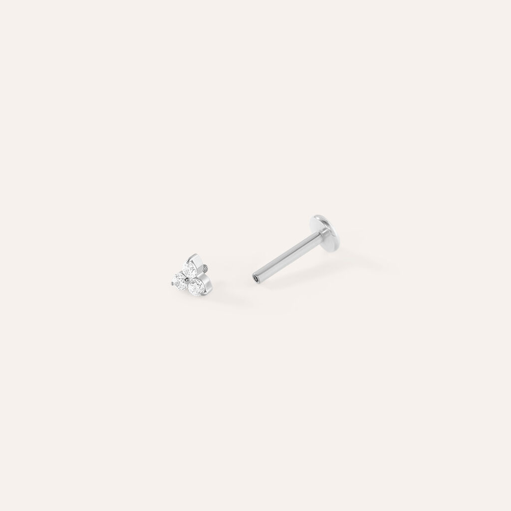 Piercing Orecchio Moonlight Titanio ASTM F316 Cubic Zirconia