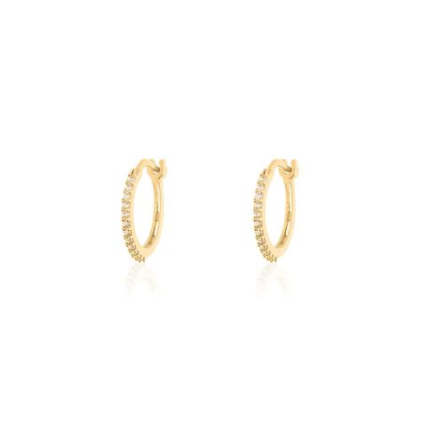 Orecchini A Cerchio Toujours Oro Giallo Cubic Zirconia - Orecchini a Cerchio Donna | Stroili