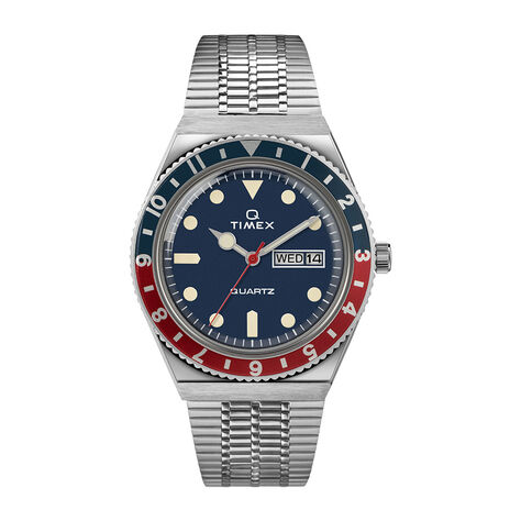 Orologio Al Quarzo Timex Q Diver Tw2t80700 - Orologi a Maglia Milanese Uomo | Stroili