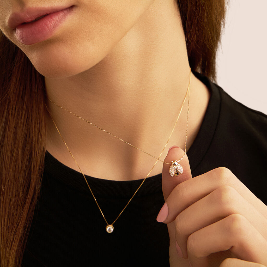 Collana Claire Oro Giallo Cubic Zirconia