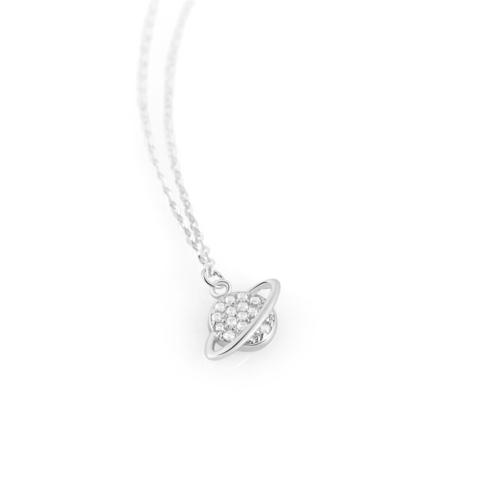Collana Claire Oro Bianco Cubic Zirconia - Collane Donna | Stroili