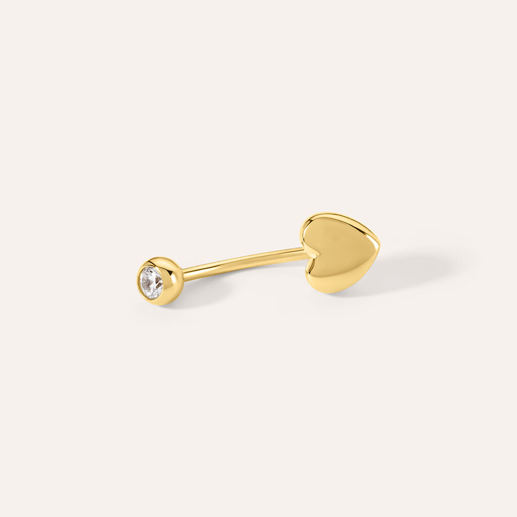 Piercing Ombelico Bon Ton Oro Giallo Cubic Zirconia