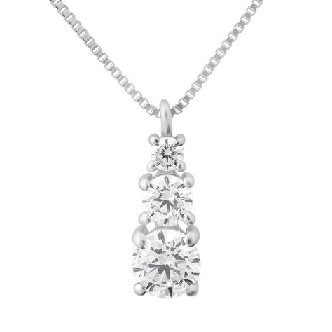 Collana Trilogy Claire Oro Bianco Cubic Zirconia - Collane Donna | Stroili