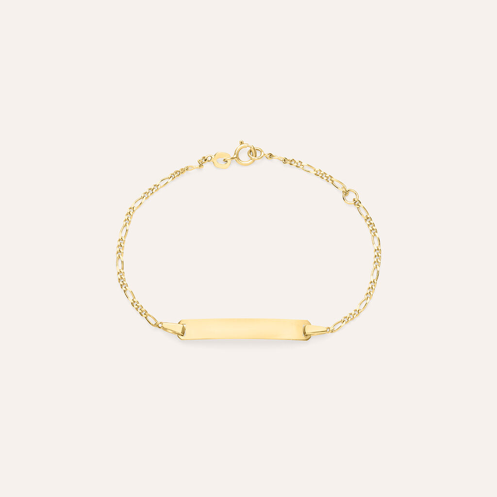 Bracciale Con Targhetta Holy Oro Giallo
