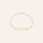Bracciale Con Targhetta Holy Oro Giallo