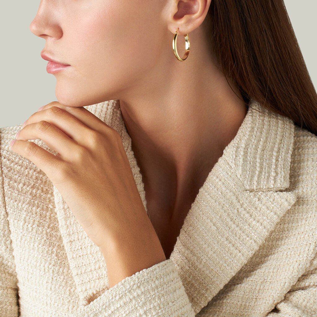 Orecchini A Cerchio Toujours Oro Giallo - Orecchini a Cerchio Donna | Stroili