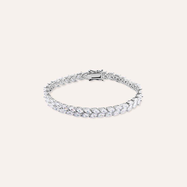 Bracciale Tennis Silver Elegance Argento Rodiato Cubic Zirconia - Bracciali Tennis Donna | Stroili