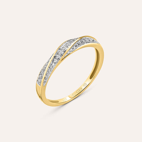 Anello Fascia Claire Oro Giallo Cubic Zirconia - Anelli con Pietre Donna | Stroili
