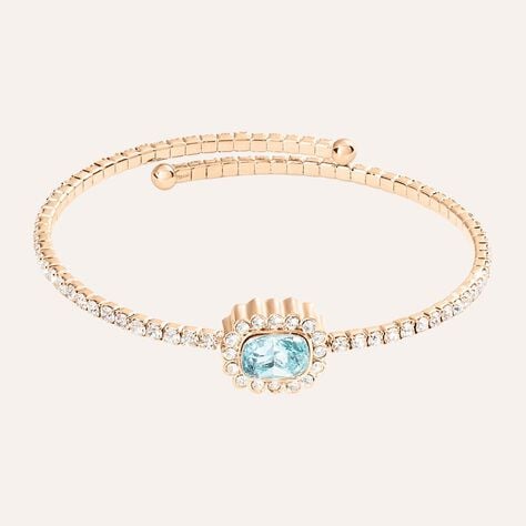 Bangle Romantic Shine Metallo Rosa Cristallo - Bracciali Rigidi Donna | Stroili