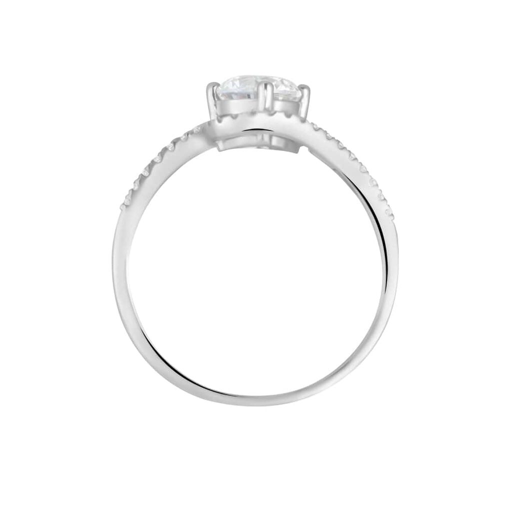 Anello Solitario Claire Oro Bianco Cubic Zirconia - Anelli con Pietre Donna | Stroili