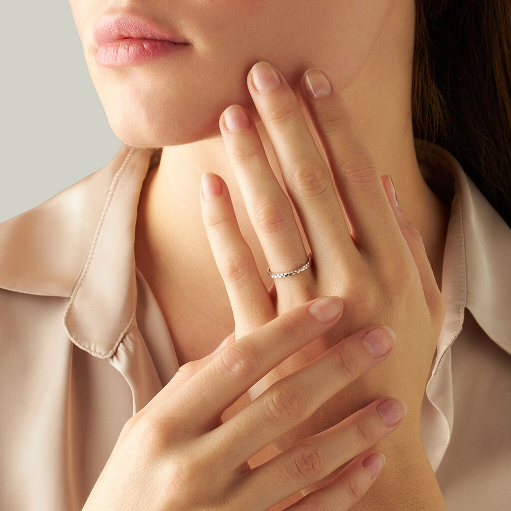 Fede Classica Diamantata 1.8 mm Oro Bianco