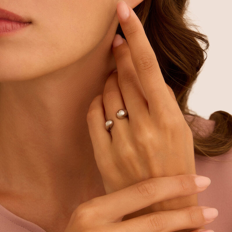 Anello Contrarie Moonlight Acciaio - Anelli Donna | Stroili