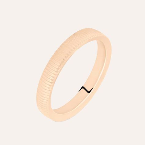 Fede Comoda Leggera Squadrata 3 mm Oro Rosa - Anelli con Incisione Unisex | Stroili