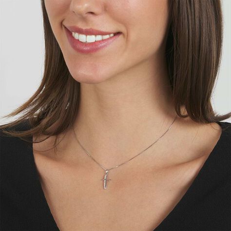 Pendente Holy Oro Bianco Cubic Zirconia - Ciondoli Donna | Stroili