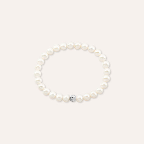 Bracciale Gabrielle Oro Bianco Perla D'Acqua Dolce - Bracciali Donna | Stroili