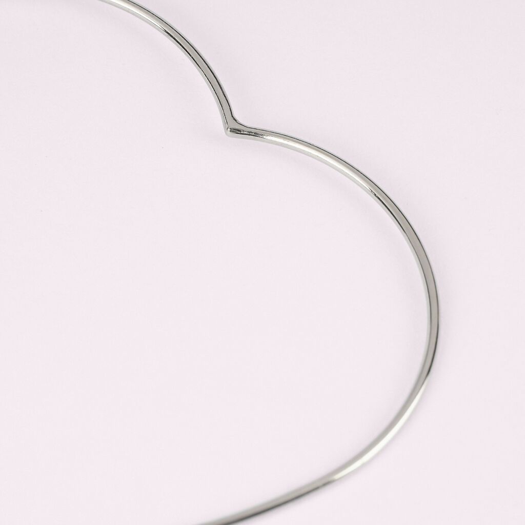 Mono Orecchino A Cerchio Silver Collection Argento Rodiato