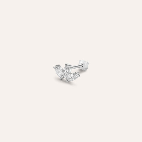 Piercing Orecchio Tragus Helix Conch Bon Ton Oro Bianco Cubic Zirconia - Piercing Orecchio Donna | Stroili