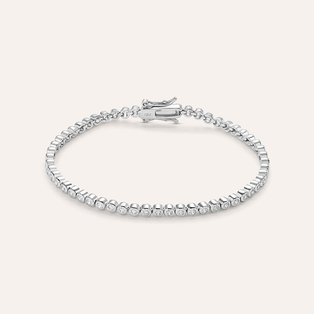 Bracciale Tennis Silver Elegance Argento Rodiato Cubic Zirconia