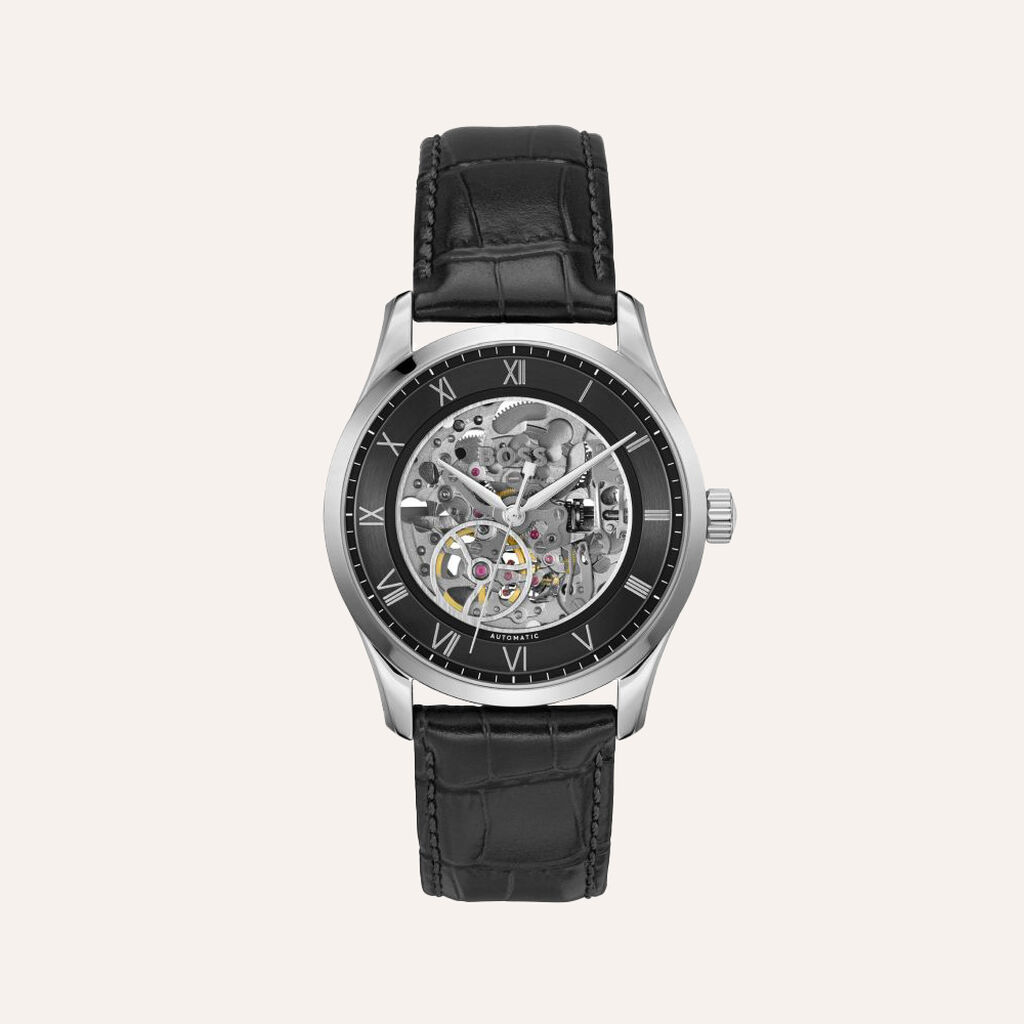 Orologio Al Quarzo Hugo Boss Principle Skeleton 1514234