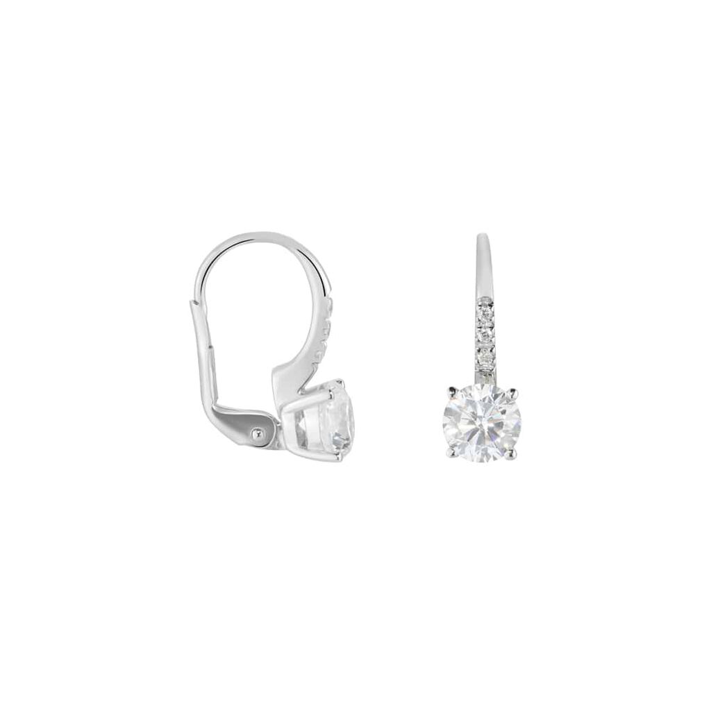 Orecchini Pendenti Punto Luce Claire Oro Bianco Cubic Zirconia - Orecchini Pendenti Donna | Stroili