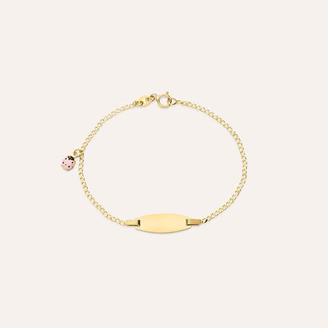 Bracciale Con Targhetta Holy Oro Giallo - Bracciali con Incisione Bambino | Stroili