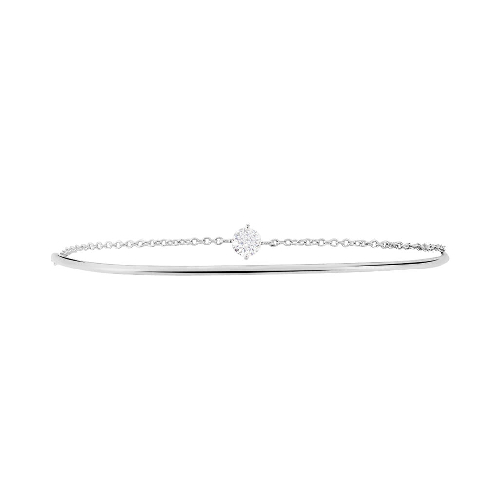 Bangle Silver Elegance Argento Rodiato Cubic Zirconia