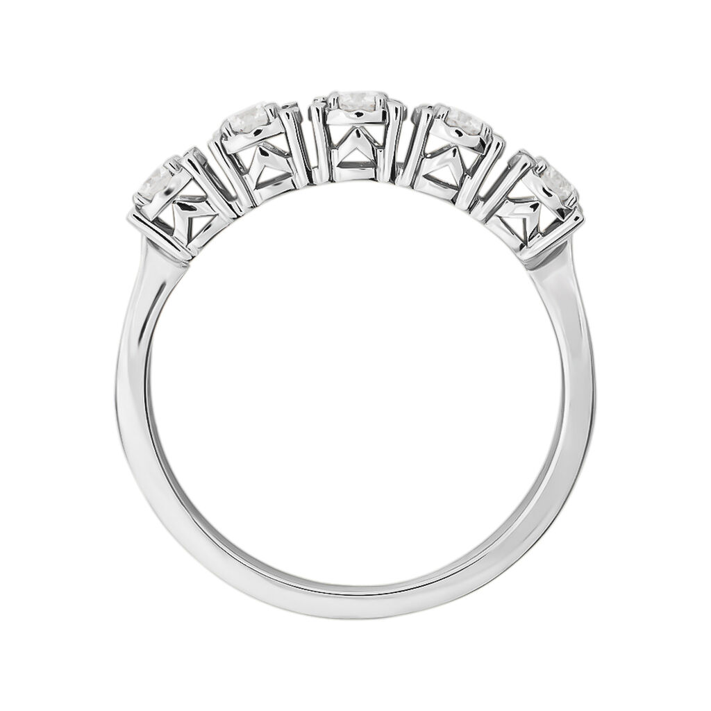 Anello Riviere Diamotion Oro Bianco Diamante - Anelli Riviere Donna | Stroili