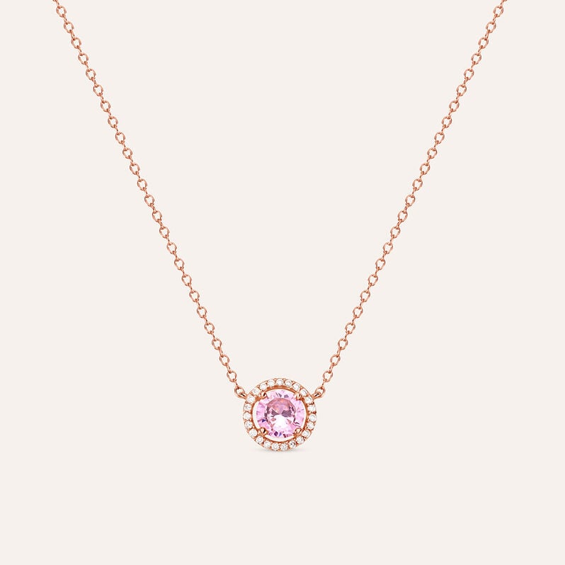 Collana Punto Luce Silver Rainbow Argento Rosa Cubic Zirconia - Collane Punto Luce Donna | Stroili