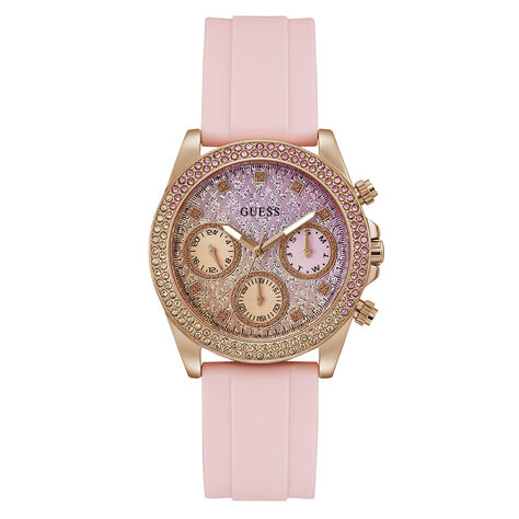 Orologio Al Quarzo Guess Sparkling Pink Gw0032l4 - Orologi con Datario Donna | Stroili