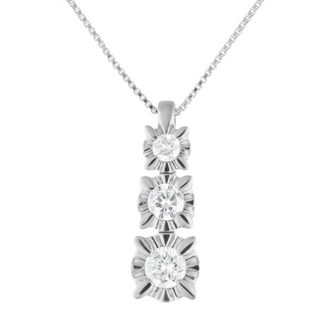 Collana Trilogy Diamazing Oro Bianco Diamante - Collane Donna | Stroili