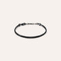 Bracciale Tennis Gentleman Argento Nero Cubic Zirconia