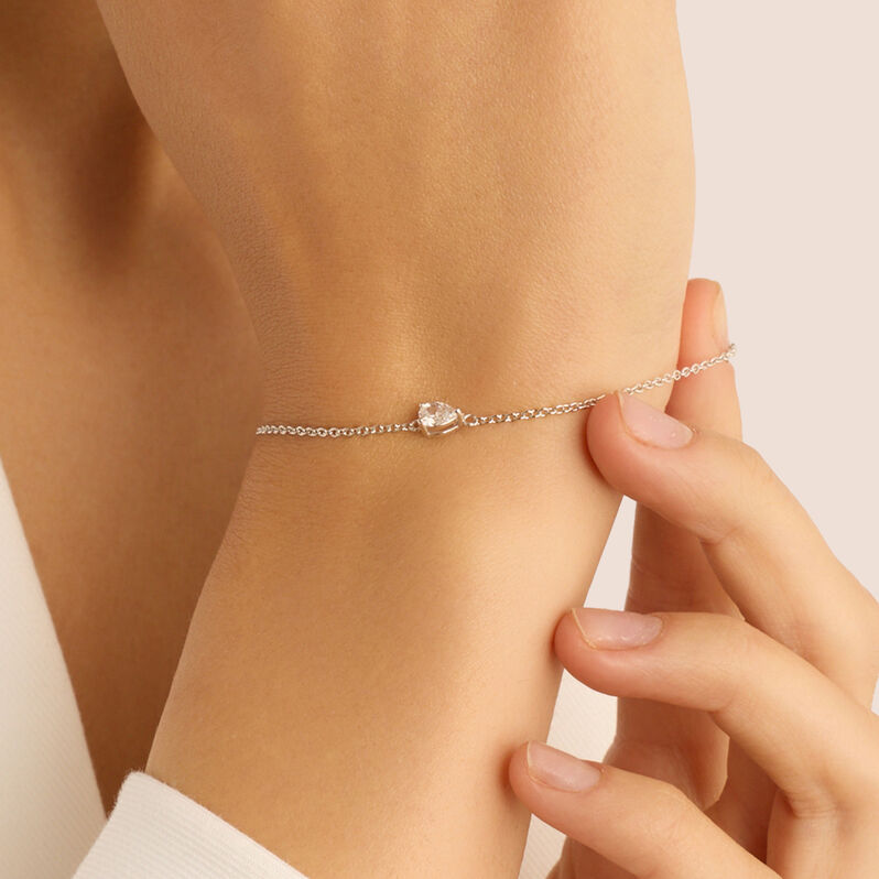 Bracciale Punto Luce Silver Elegance Argento Rodiato Cubic Zirconia - Bracciali Donna | Stroili