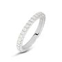 Fede Classica Eternity 2.5 mm Oro Bianco Diamante