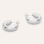 Orecchini A Cerchio Moonlight Acciaio
