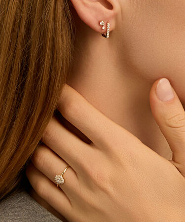 Anello Solitario Kate Diamade Glam Oro Giallo Diamante Lab-Grown