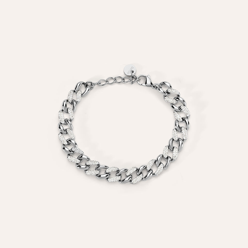 Bracciale Catena Lady Phantasya Acciaio Cristallo - Bracciali Donna | Stroili