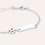 Bracciale Con Targhetta Silver Baby Argento Rodiato
