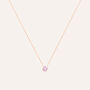 Collana Punto Luce Silver Rainbow Argento Rosa Cubic Zirconia