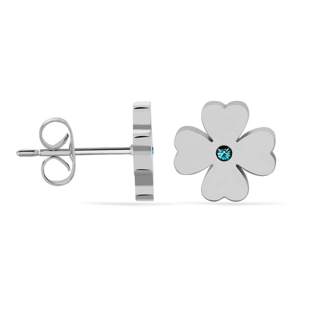 Orecchini Lobo Sunrise Acciaio Cristallo