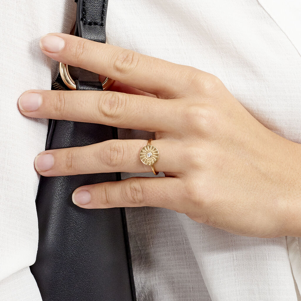 Anello Golden Dream Placcato Oro Giallo Cubic Zirconia