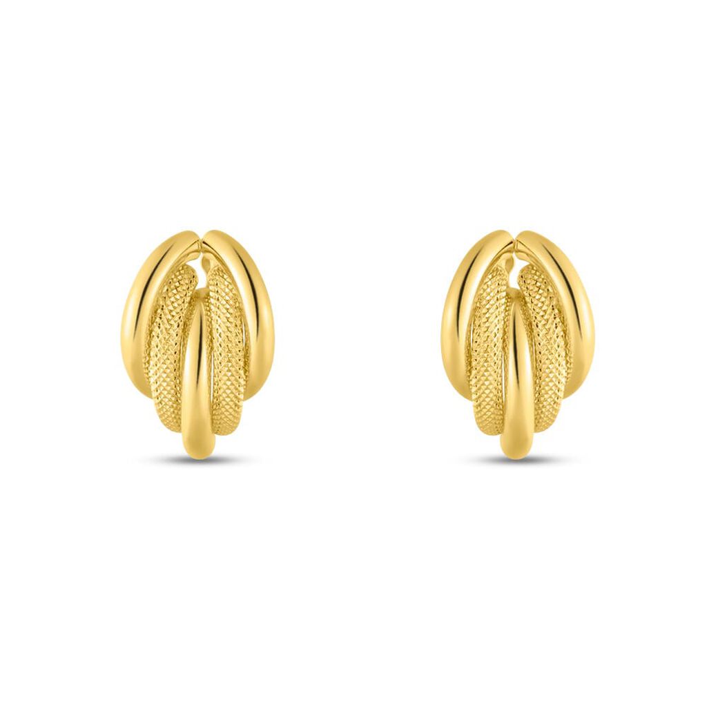 Orecchini A Cerchio Gold Essence Oro Giallo - Orecchini a Cerchio Donna | Stroili