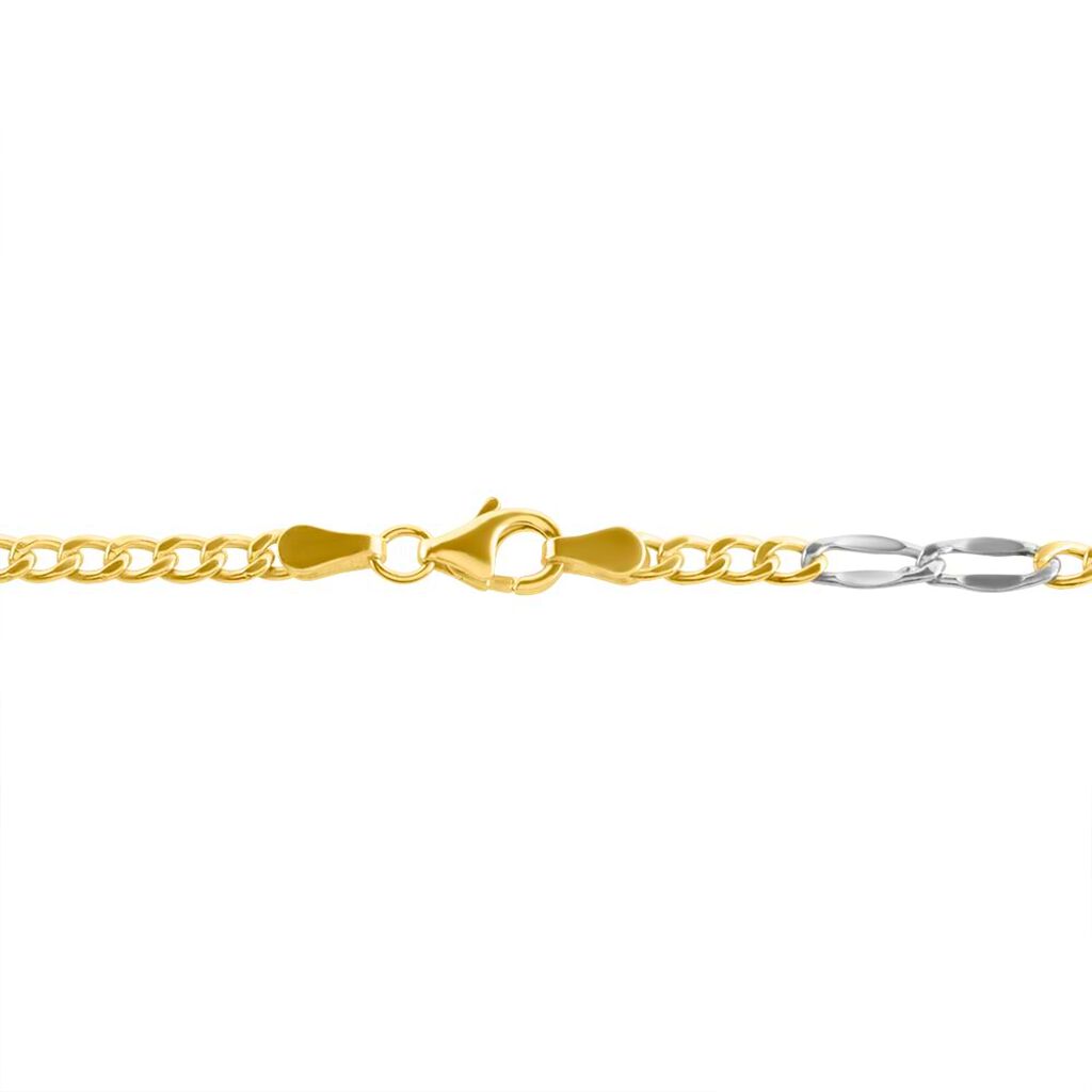 Bracciale Catena L'homme Or Oro Bicolore - Bracciali Uomo | Stroili