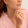 Anello Fascia Diamade Glam Oro Giallo Diamante Lab-Grown