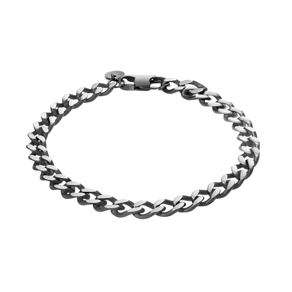 Bracciale Catena Man Code Acciaio Nero - Bracciali Uomo | Stroili