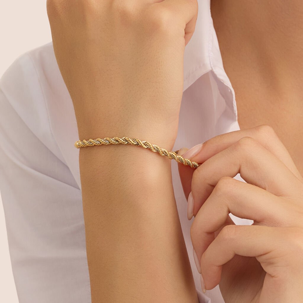 Bracciale Catena Colette Oro Bicolore Giallo / Bianco - Gioielli Donna | Stroili