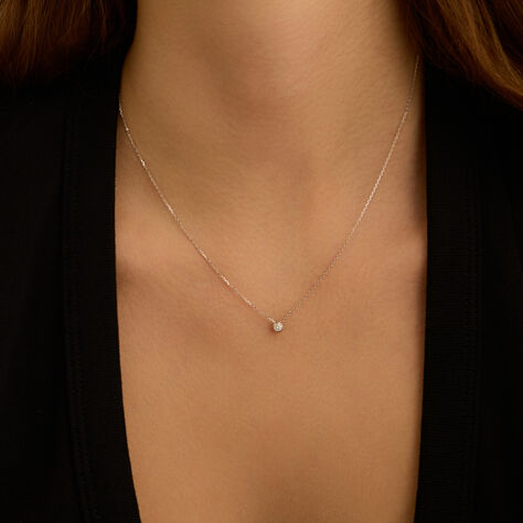 Collana Punto Luce Grace Oro Bianco Diamante - Collane Punto Luce Donna | Stroili