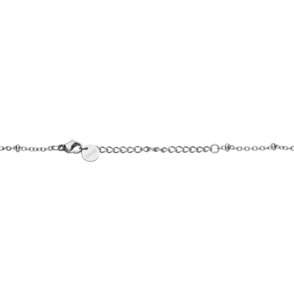 Girocollo in acciaio bicolore con charm coccinella con glitter - Collane Donna | Stroili