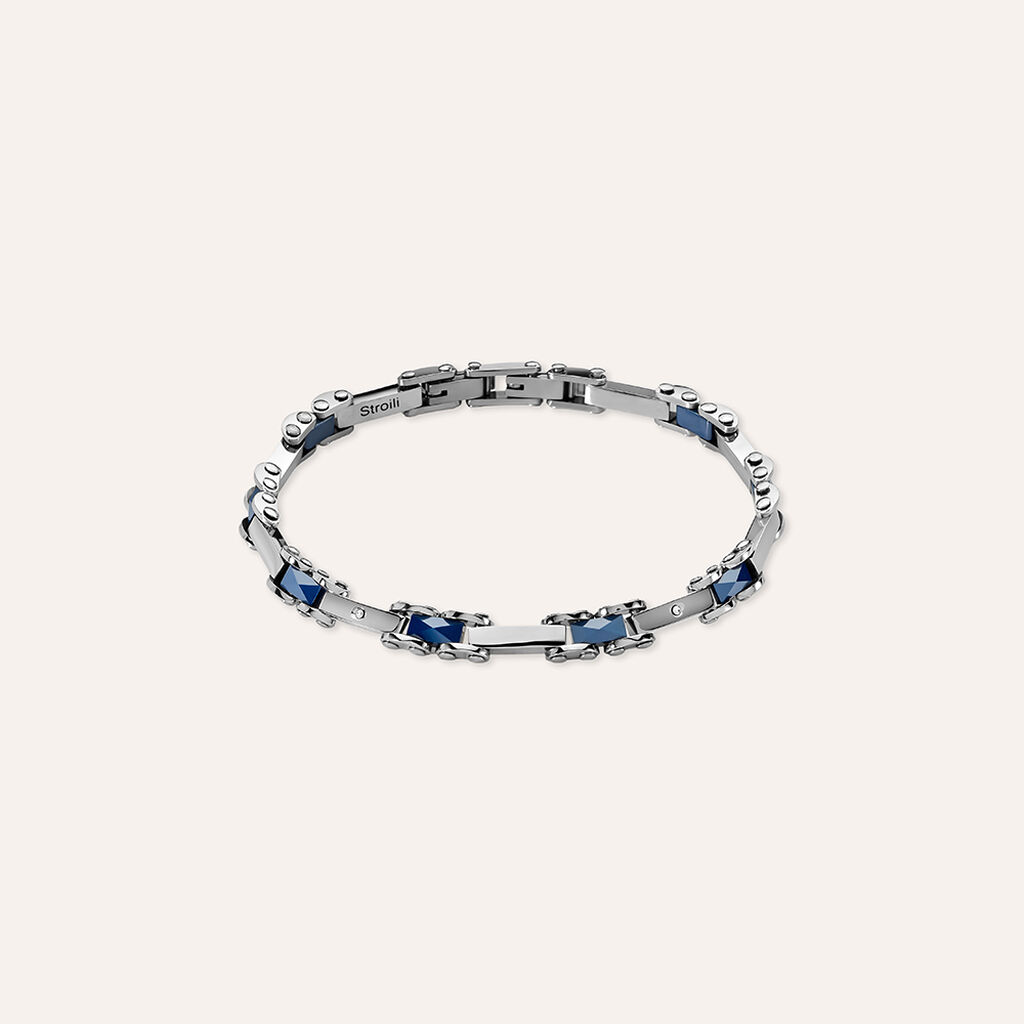 Bracciale Man Code Acciaio Bicolore Cubic Zirconia - Bracciali Uomo | Stroili
