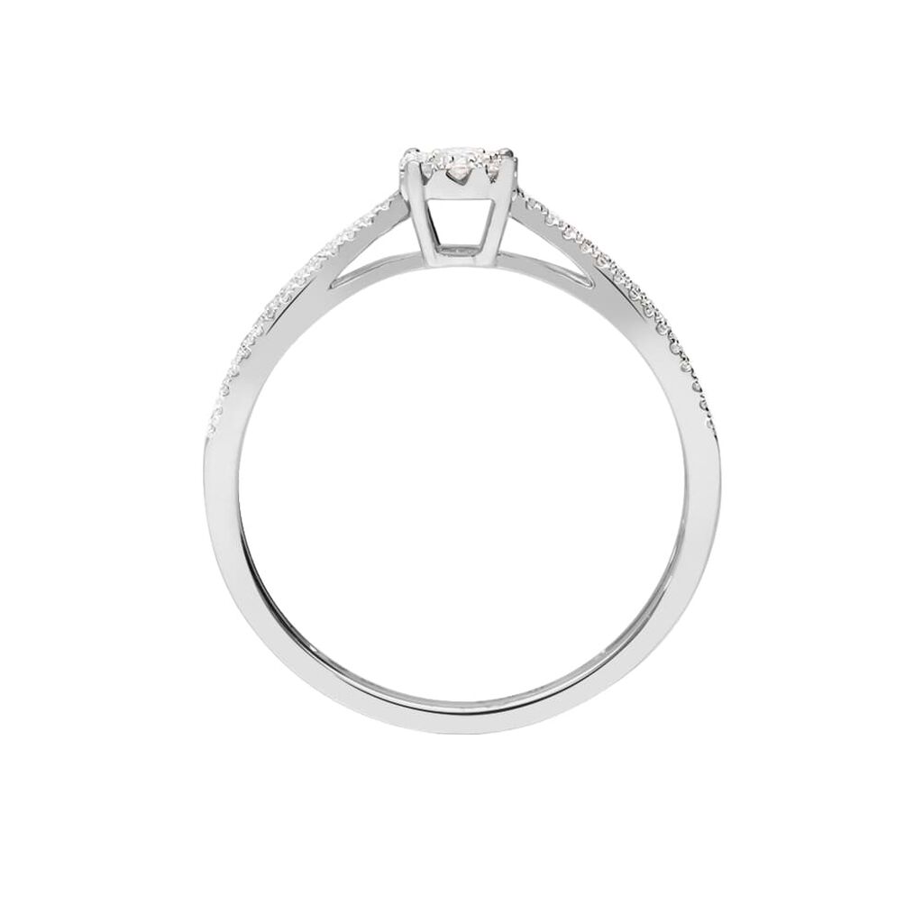 Anello Solitario Sophia Oro Bianco Diamante - Anelli con Pietre Donna | Stroili